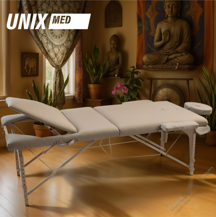 Массажный стол Unix Serenity 3 Section Grey Массажный стол Unix Serenity 3 Section Grey