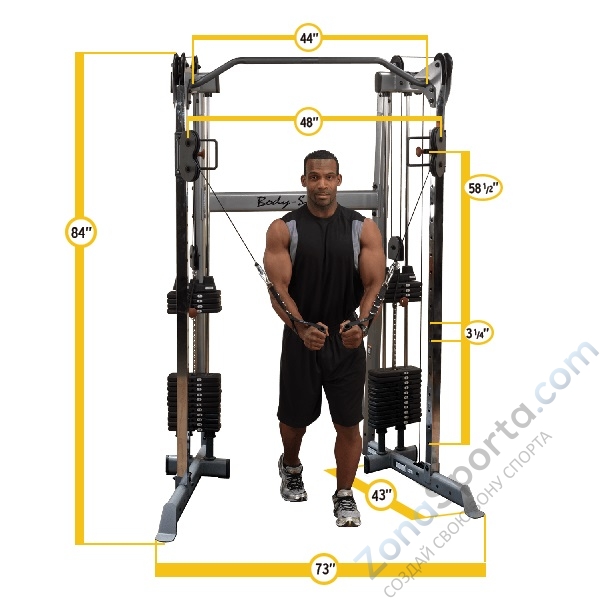 Многофунциональный угловой кроссовер Body Solid GDCC210 Многофунциональный угловой кроссовер Body Solid GDCC210