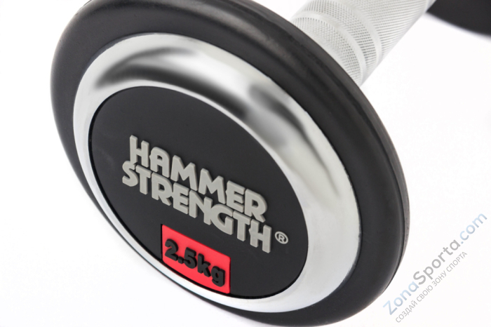 Набор обрезиненных гантелей Hammer Strength 10 пар (2,5 – 25 кг) Набор обрезиненных гантелей Hammer Strength 10 пар (2,5 – 25 кг)