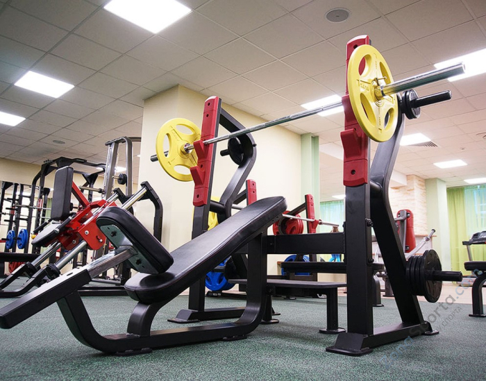 Олимпийская скамья с положительным наклоном для жима Impulse SL7029 Олимпийская скамья с положительным наклоном для жима Impulse SL7029