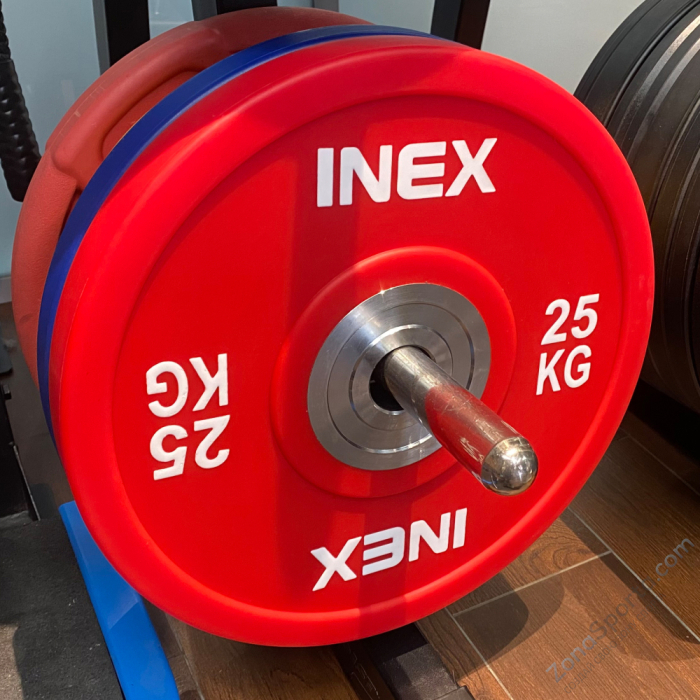 Олимпийский диск в уретане INEX PU Bumper Plate 25 кг Олимпийский диск в уретане INEX PU Bumper Plate 25 кг
