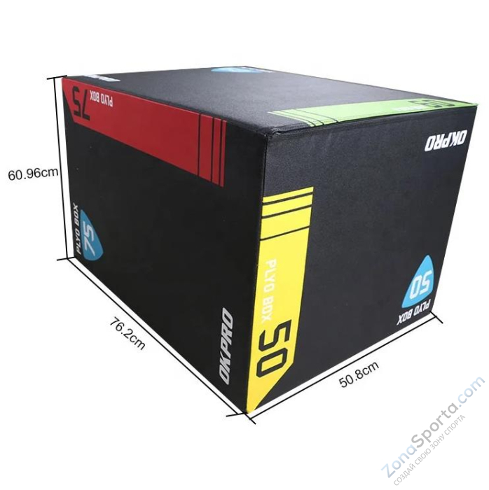 Плиометрический бокс 3 в 1 OKPRO ОК0049E-1 Плиометрический бокс 3 в 1 OKPRO ОК0049E-1