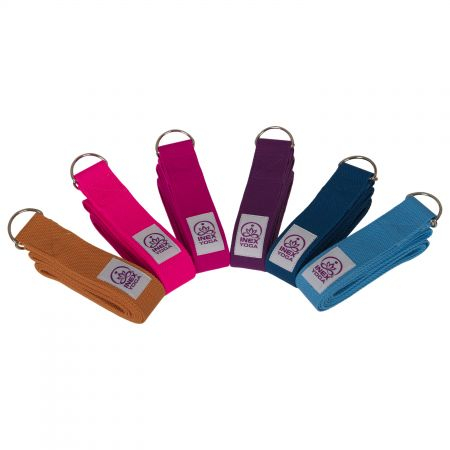 Ремень для йоги INEX Stretch Strap 240 см, фиолетовый Ремень для йоги INEX Stretch Strap 240 см, фиолетовый