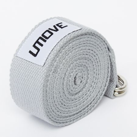 Ремень для йоги Umove Yoga Stretching Strap 240 см, светло-серый Ремень для йоги Umove Yoga Stretching Strap 240 см, светло-серый