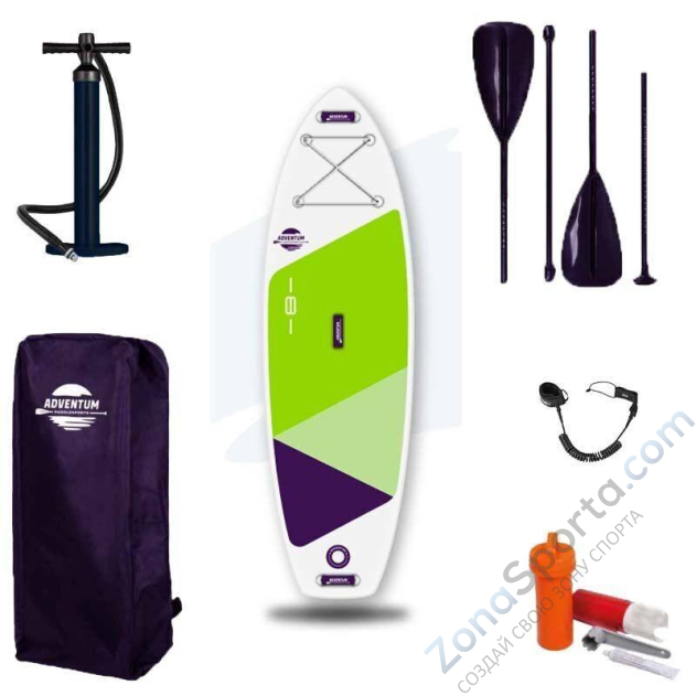 Сапборд надувной Adventum Kids 8 Green Сапборд надувной Adventum Kids 8 Green