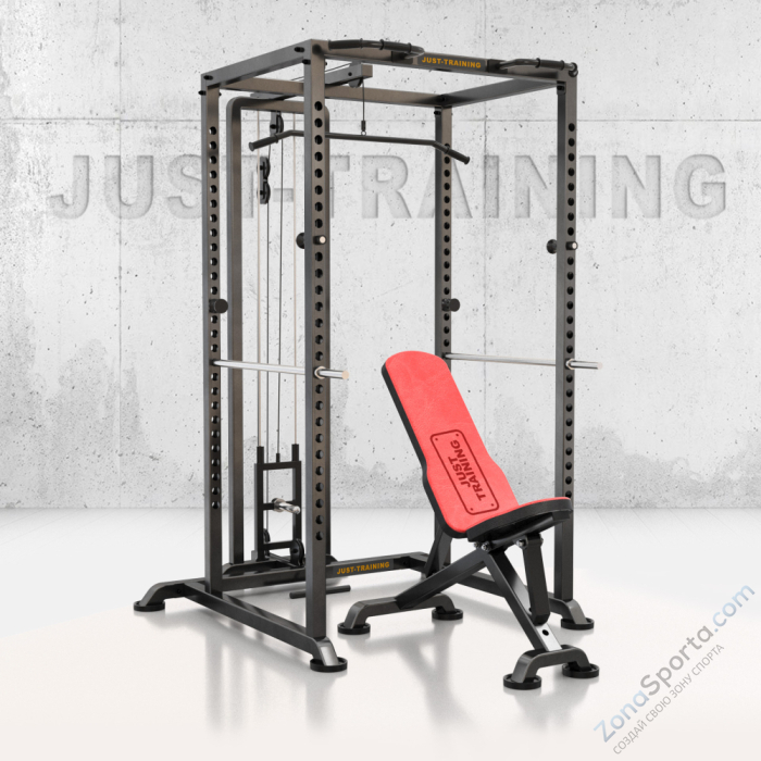 Силовая рама с нагружаемым блоком + регулируемая скамья Антат Силовая рама с нагружаемым блоком + регулируемая скамья Антат
