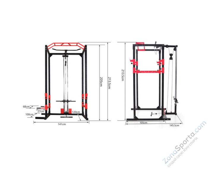 Силовая рама DFC Well Active тяга сверху/ тяга снизу Силовая рама DFC Well Active тяга сверху/ тяга снизу