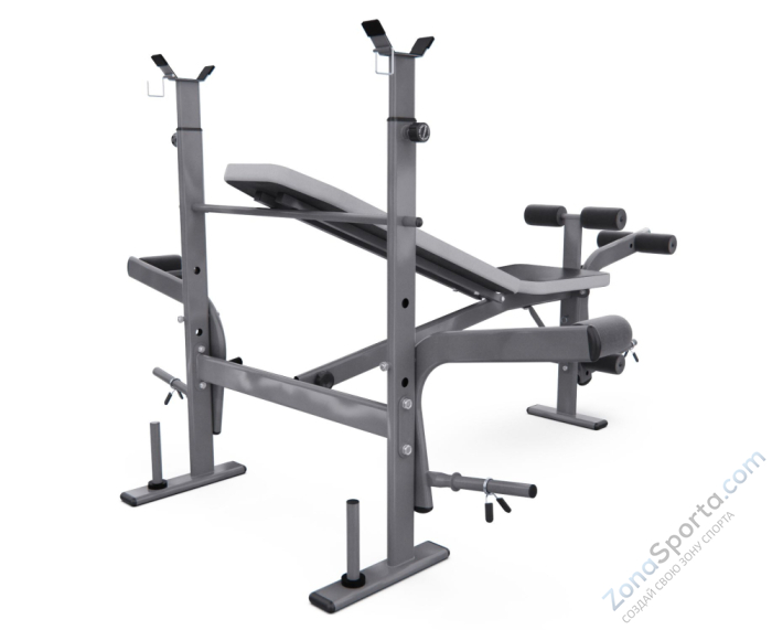Скамья со стойками под штангу широкий хват DFC D702 PRO Скамья со стойками под штангу широкий хват DFC D702 PRO