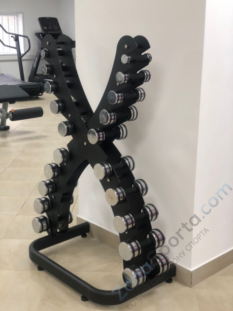 Стойка для гантелей Х-образная на 10 пар Smith Strength DR137 Стойка для гантелей Х-образная на 10 пар Smith Strength DR137
