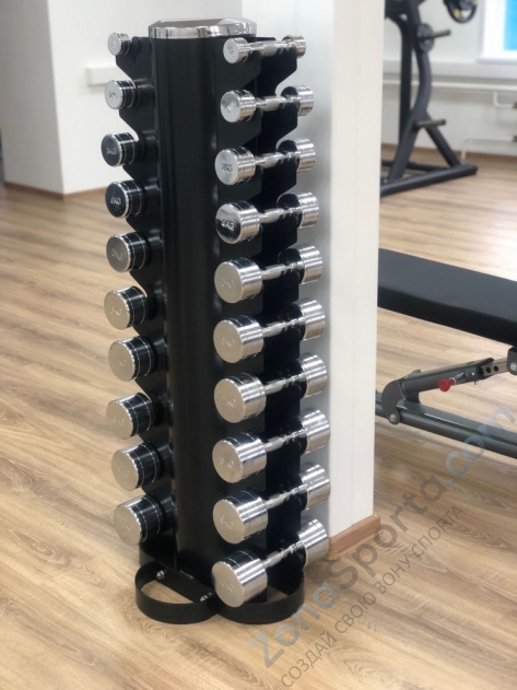 Стойка для гантелей вертикальная на 10 пар  Smith Strength Стойка для гантелей вертикальная на 10 пар  Smith Strength