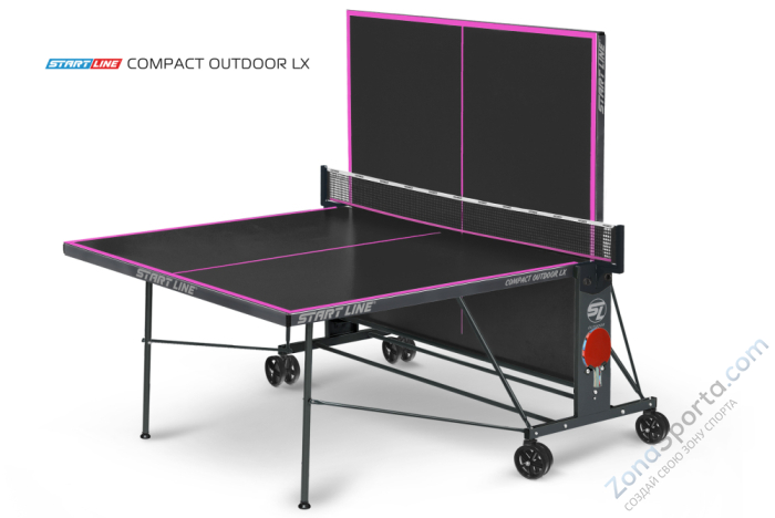 Стол теннисный Start Line Compact-2 LX Всепогодный Black Стол теннисный Start Line Compact-2 LX Всепогодный Black