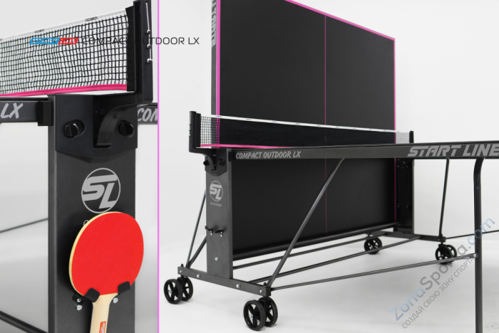 Стол теннисный Start Line Compact-2 LX Всепогодный Black Стол теннисный Start Line Compact-2 LX Всепогодный Black