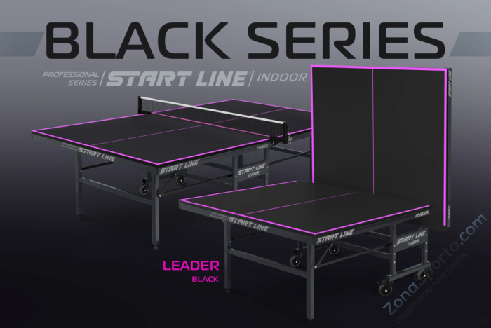 Теннисный стол Start Line Leader Black Теннисный стол Start Line Leader Black