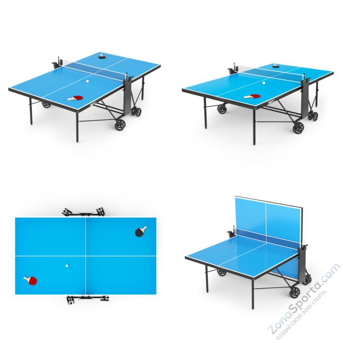 Теннисный стол Unix Line Compact Outdoor 6mm ACP (Blue) Теннисный стол Unix Line Compact Outdoor 6mm ACP (Blue)