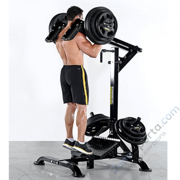 Тренажер для приседаний Powertec TM Squat Calf L-SC13 Тренажер для приседаний Powertec TM Squat Calf L-SC13