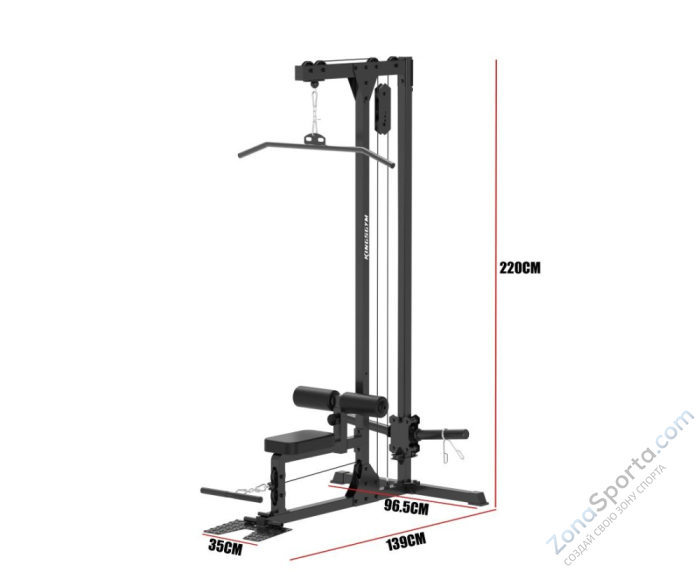 Тренажер тяга сверху/снизу DFC D2017F