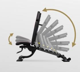 Универсальная регулируемая скамья Bronze Gym BR-1008 Универсальная регулируемая скамья Bronze Gym BR-1008