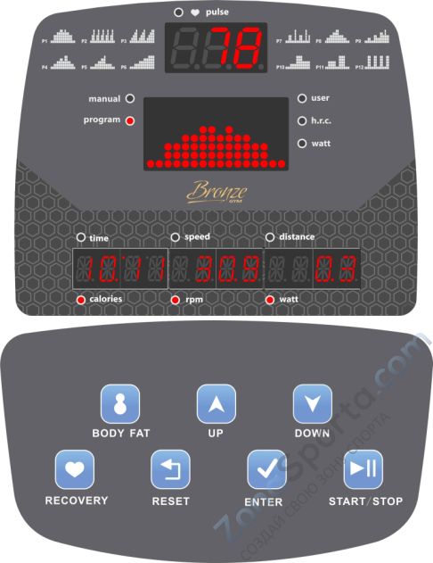 Велоэргометр Bronze Gym U901 PRO  Велоэргометр Bronze Gym U901 PRO
