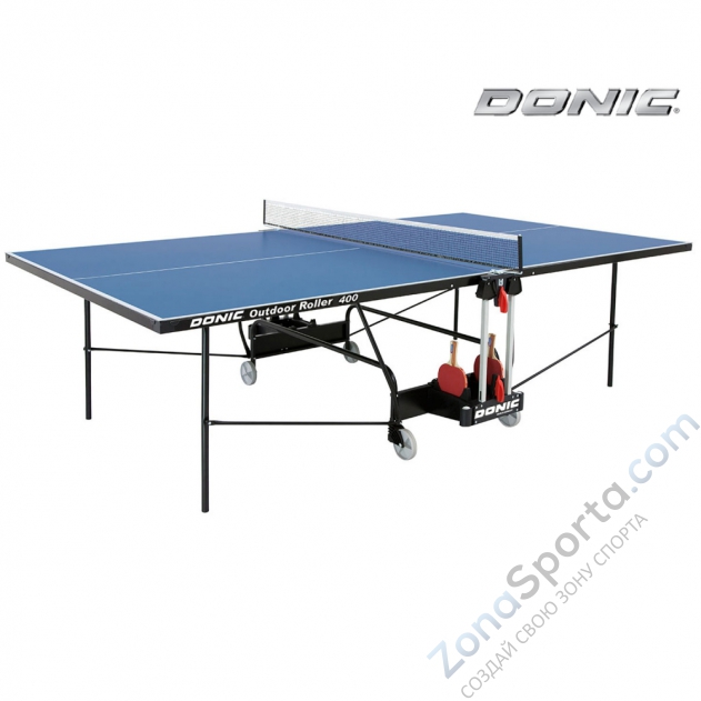 Теннисный стол DONIC Outdoor Roller 400 Blue Теннисный стол DONIC Outdoor Roller 400 Blue