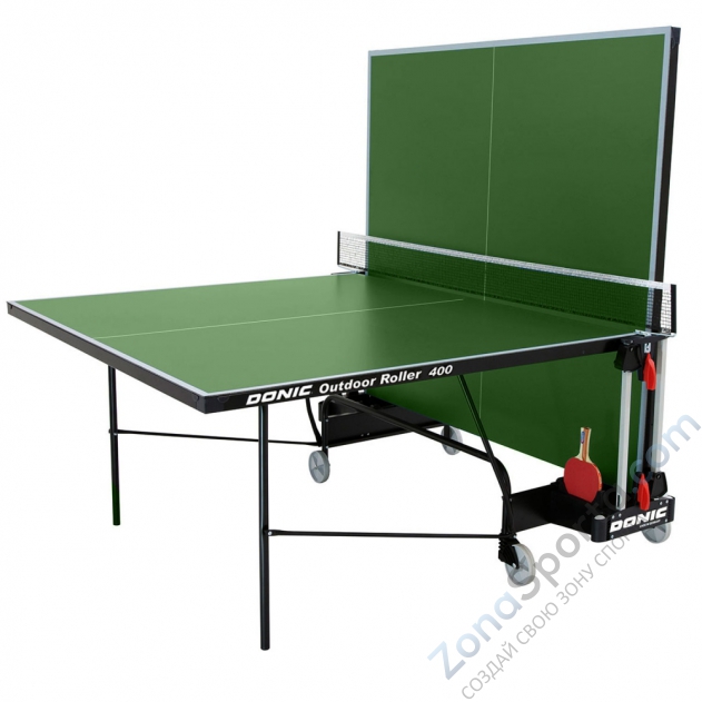 Теннисный стол DONIC Outdoor Roller 400 Green Теннисный стол DONIC Outdoor Roller 400 Green