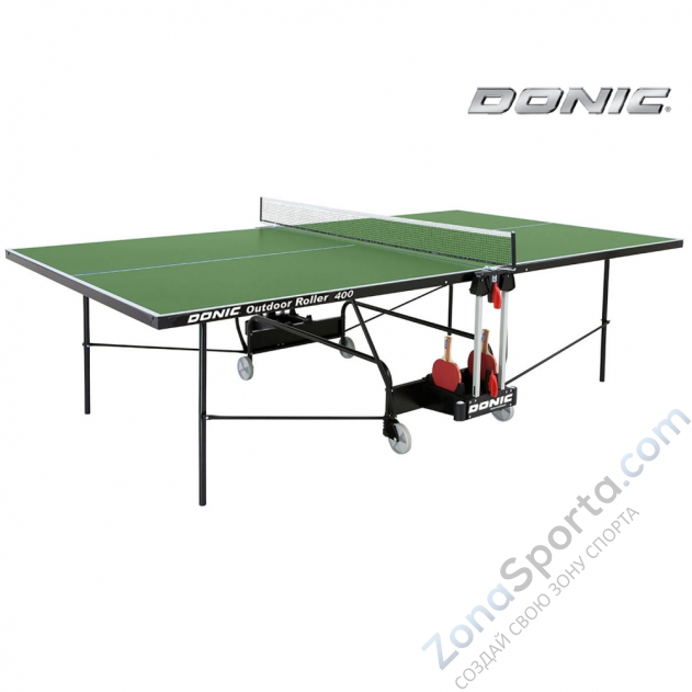 Теннисный стол DONIC Outdoor Roller 400 Green Теннисный стол DONIC Outdoor Roller 400 Green