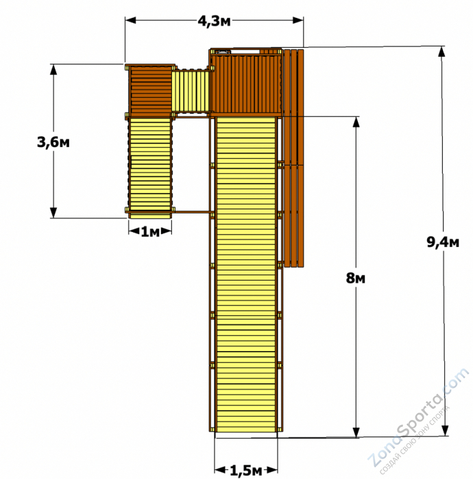 Зимняя горка Snow Crystal 1 Зимняя горка Snow Crystal 1