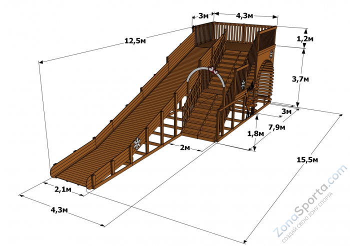 Зимняя горка Эверест Зимняя горка Эверест