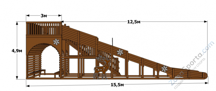 Зимняя горка Эверест Зимняя горка Эверест
