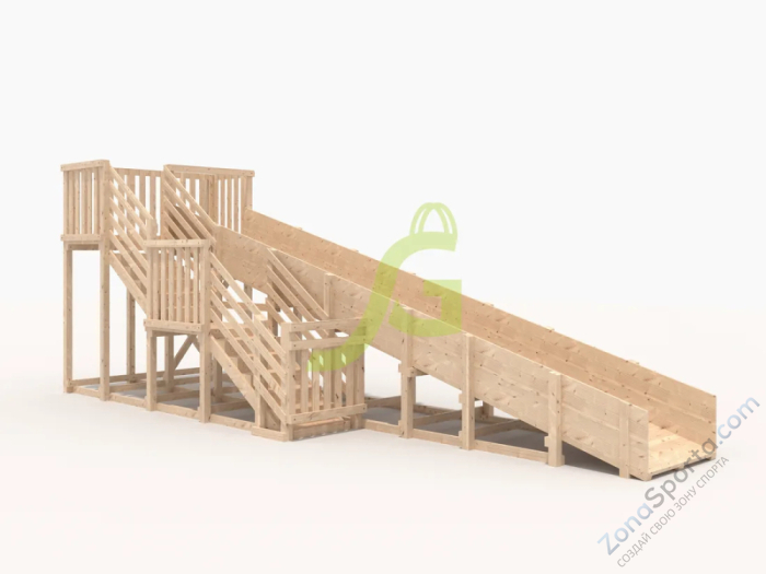 Зимняя горка IgraGrad Snow Fox скат 8 м без окраски Зимняя горка IgraGrad Snow Fox скат 8 м без окраски