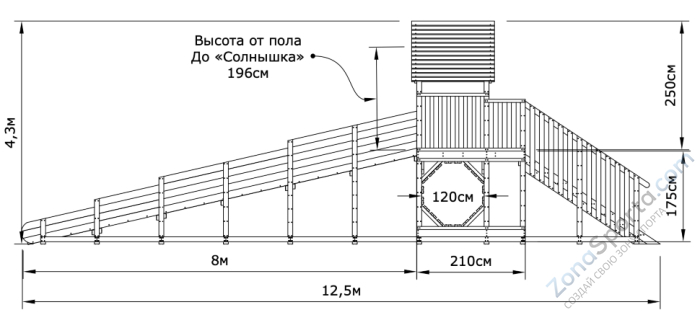 Зимняя горка Метелица Зимняя горка Метелица