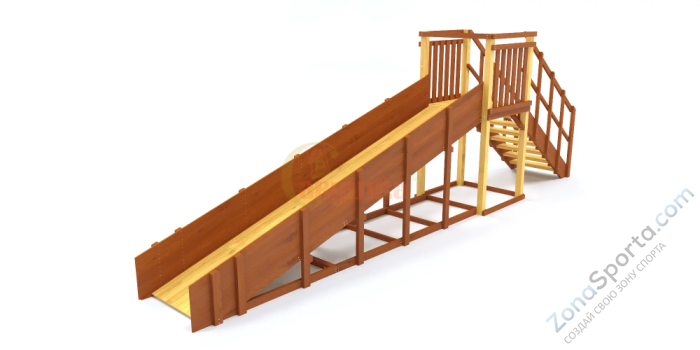 Зимняя горка Савушка Зима 2 (скат 5 метров)