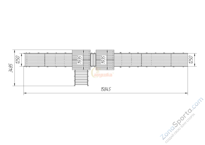 Зимняя горка Савушка Зима 7/4
