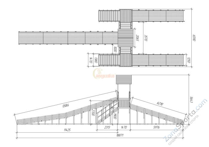 Зимняя горка Савушка Зима Wood 11 Зимняя горка Савушка Зима Wood 11