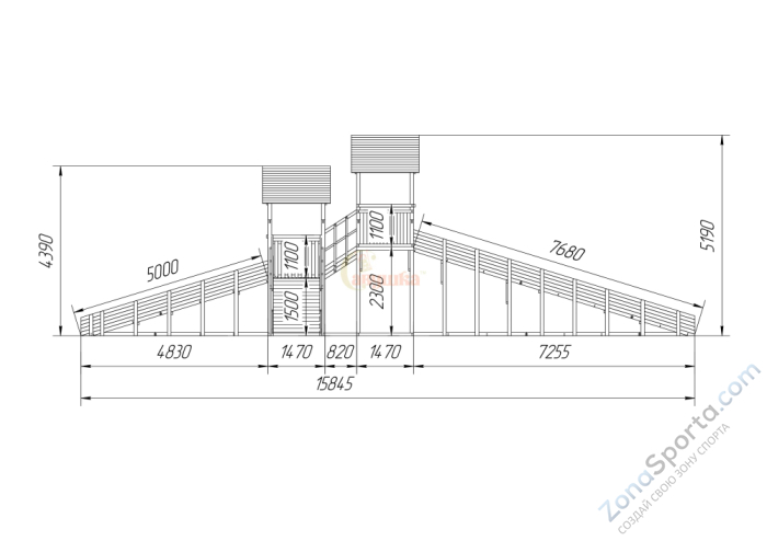 Зимняя горка Савушка Зима Wood 7/4 Зимняя горка Савушка Зима Wood 7/4