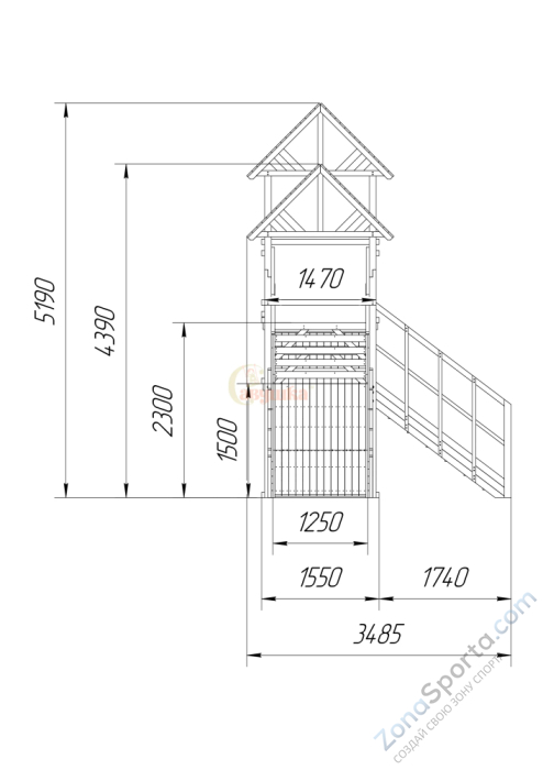 Зимняя горка Савушка Зима Wood 7/4 Зимняя горка Савушка Зима Wood 7/4