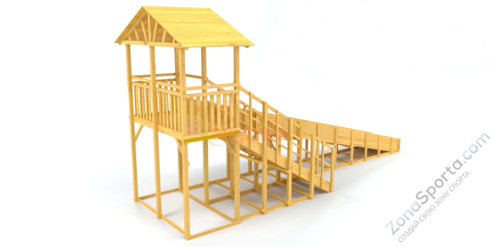 Зимняя горка Савушка Зима Wood-8/1