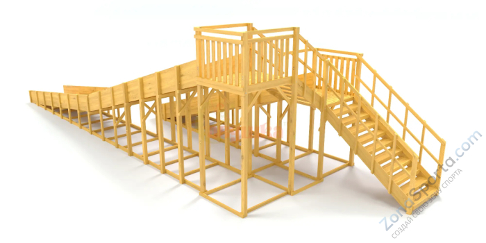 Зимняя горка Савушка Зима Wood-9 Зимняя горка Савушка Зима Wood-9