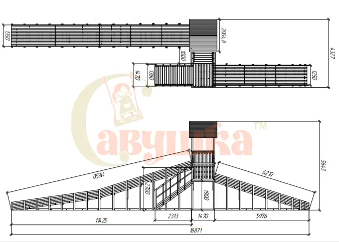 Зимняя горка Савушка Зима Wood 9/3 Зимняя горка Савушка Зима Wood 9/3