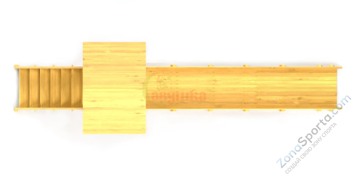 Зимняя заливная горка Савушка Зима Wood-5 скат 5 метров Зимняя заливная горка Савушка Зима Wood-5 скат 5 метров