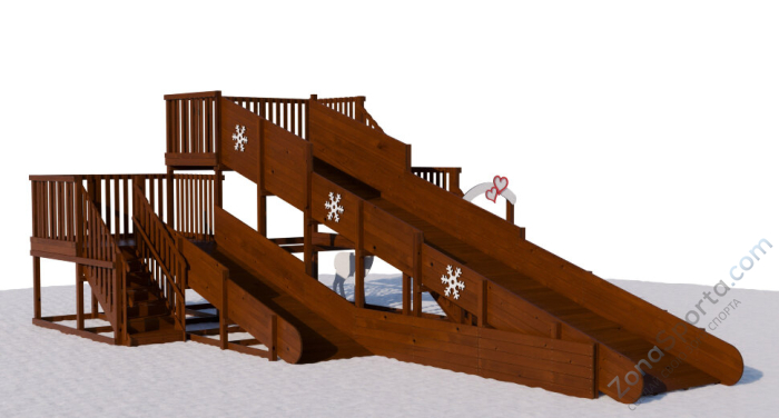 Зимняя заливная горка Сибирячка Зимняя заливная горка Сибирячка